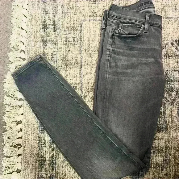 Citizens Of Humanity Avedon Low Rise Skinny Jeans, Dark Gray Washed Size 27 - Picture 7 of 12